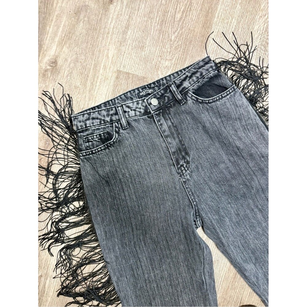 Nasty Gal Fringe Jeans L5 - Picture 3 of 7